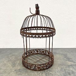 26アレンジケージ Lサイズ　ブラウン（直径25cm、高さ43cm）ABK02-45