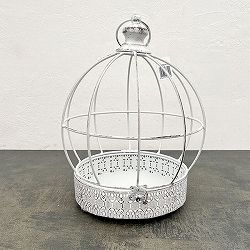 ドームケージ　ホワイト（底部20cm、高さ32.5cm）ABK04-30