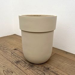 フラップ プランター26/31 M アイボリー（直径26.5cm、高さ34cm）