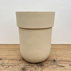 フラップ プランター26/31 L アイボリー（直径31cm、高さ41cm）