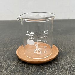 HARIO ビーカーの穴あき鉢 100ml 鉢皿付き（適応号数1.5～2号、直径55cm、高さ73cm）