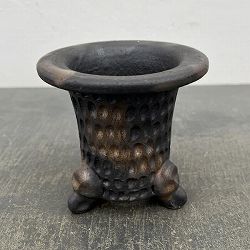 信楽焼き：万山オモト 4号（直径約12cm）