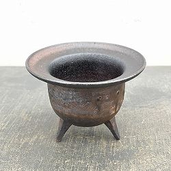 信楽焼き：金彩高足付 S（直径約13cm）