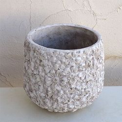 フラワーレリーフポット（QJ-23）直径25cm　 2個セット