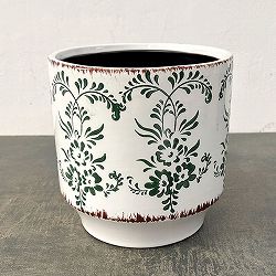 ブルーミー セラミックポット グリーン Lサイズ（SHUN001L）直径19cm、高さ19cm