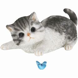 キャットオーナメント　キティ／蝶付き（マグネット）(14358)