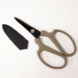 ハサミ（日本製）：ミニクリエーションＦ　黒刃　チャコールグレー　（6534）