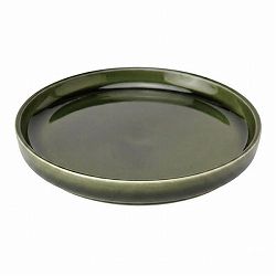 [ギフトに]盆栽用受け皿：丸型　緑色