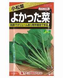 コマツナ（小松菜）種：よかった菜(R) の種* 2袋セット[野菜タネ]