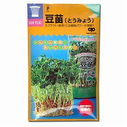 モヤシの種（スプラウト栽培用）：トウミョウ（豆苗） 2袋セット[タネ]