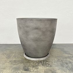 イネガルポットMGY（受皿付）（MS1548）直径28cm、高さ27cm