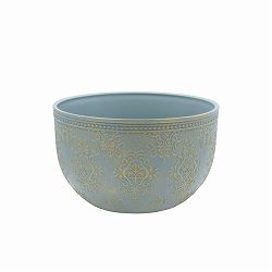 アイリスパターンボウルGG / グリーン×ゴールド（FC065GG）直径25.5cm、高さ15.5cm