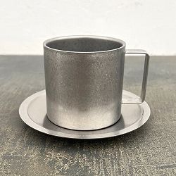 SSDWボタニカルストレートカップ　ポット＆ソーサー（幅10cm、奥行8cm）