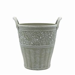 アンダルシアオリーブトールS-KH / カーキ（FC071KH）高さ25cm、直径21cm［樹脂鉢］
