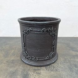ボタニカルフレームシリンダーS-BK / ブラック（GFB524BK）直径23cm、高さ22cm