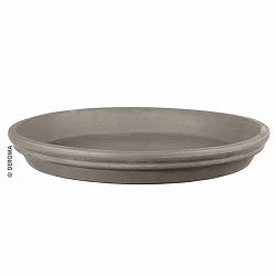ラウンドソーサー　ウォーターリペレント　グラファイト17cm（46062）