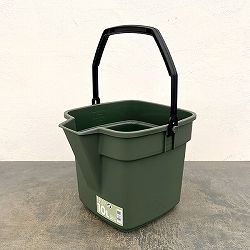 バケツ・エンジョイ 10L（29.5cm、28.2cm、高さ24cm） モスグリーン