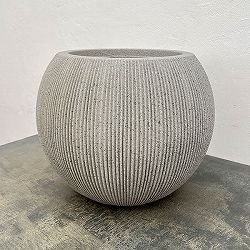 フェイクストーンプランター：ボール　ベージュ