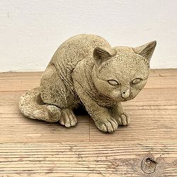ガーデンオーナメント：ネコ（15264）