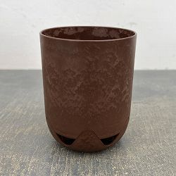 KAFUポットプランター　3号　渋茶色(ブラウン)