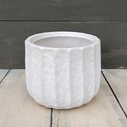 リベロ：白マットS（直径11cm）・鉢のみ