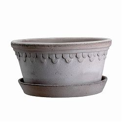 BERGS POTTER：コペンハーゲン21 LOW グレー(直径21cm)45447