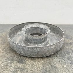 ブリキプランター ドーナツ 35cm（ZHZH884）