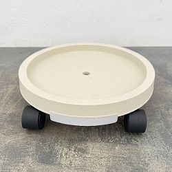 プラントムーブ（キャスター付き） 28cm ホワイト（TPL001WH）